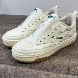 Reebok Club C Mid Platform Sneakers Green Logo | Women’s 8.5 (EUR 39)